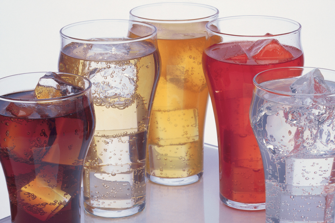 Various iced beverages